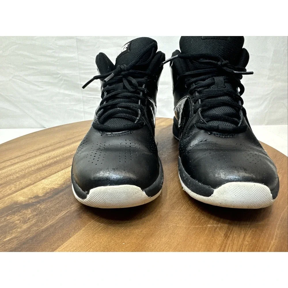 NIKE KIDS TEAM HUSTLE D6 6Y BASKETBALL SHOES 599187-001 BLACK‎